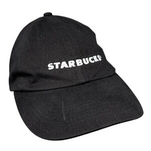 Starbucks Employee Uniform Black‎ Barista Coffee Shop Hat Adult Adjustable
